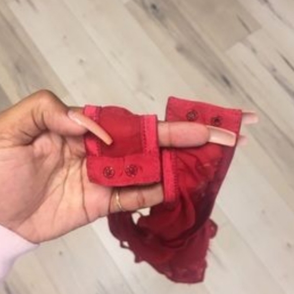 Lsst One! Valentine's Day ♥️ Red Lace Bodysuit - Picture 4 of 4